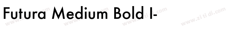 Futura Medium Bold I字体转换